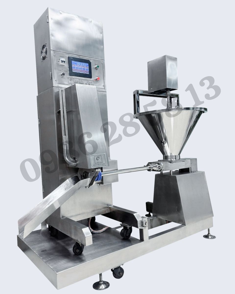 Máy kẹp chì chả lụa