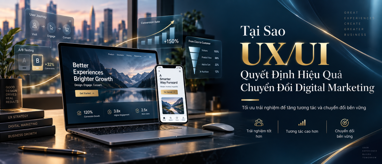 UX/UI Quyết Định Hiệu Quả Chuyển Đổi Digital Marketing