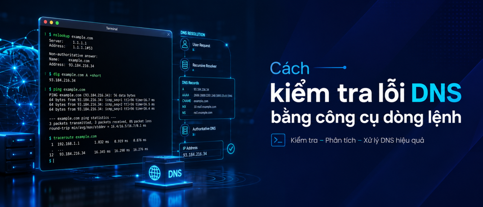 Cách kiểm tra lỗi DNS