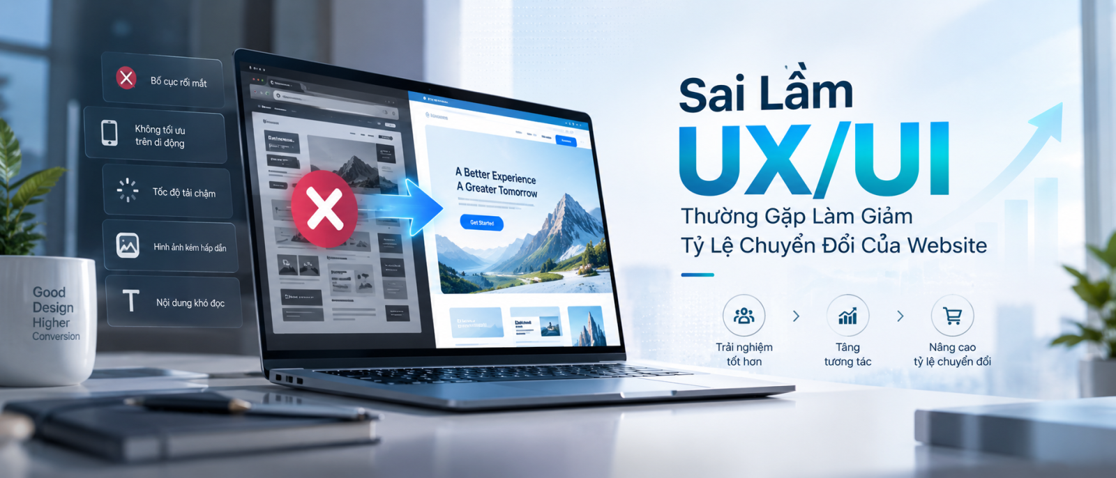 UX/UI và chuyển đổi